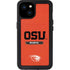Oregon State University Texture iPhone 15 Plus Waterproof Case